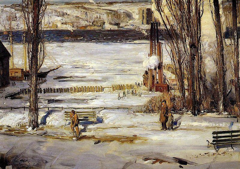 George Wesley Bellows A Morning Snow Hudson River